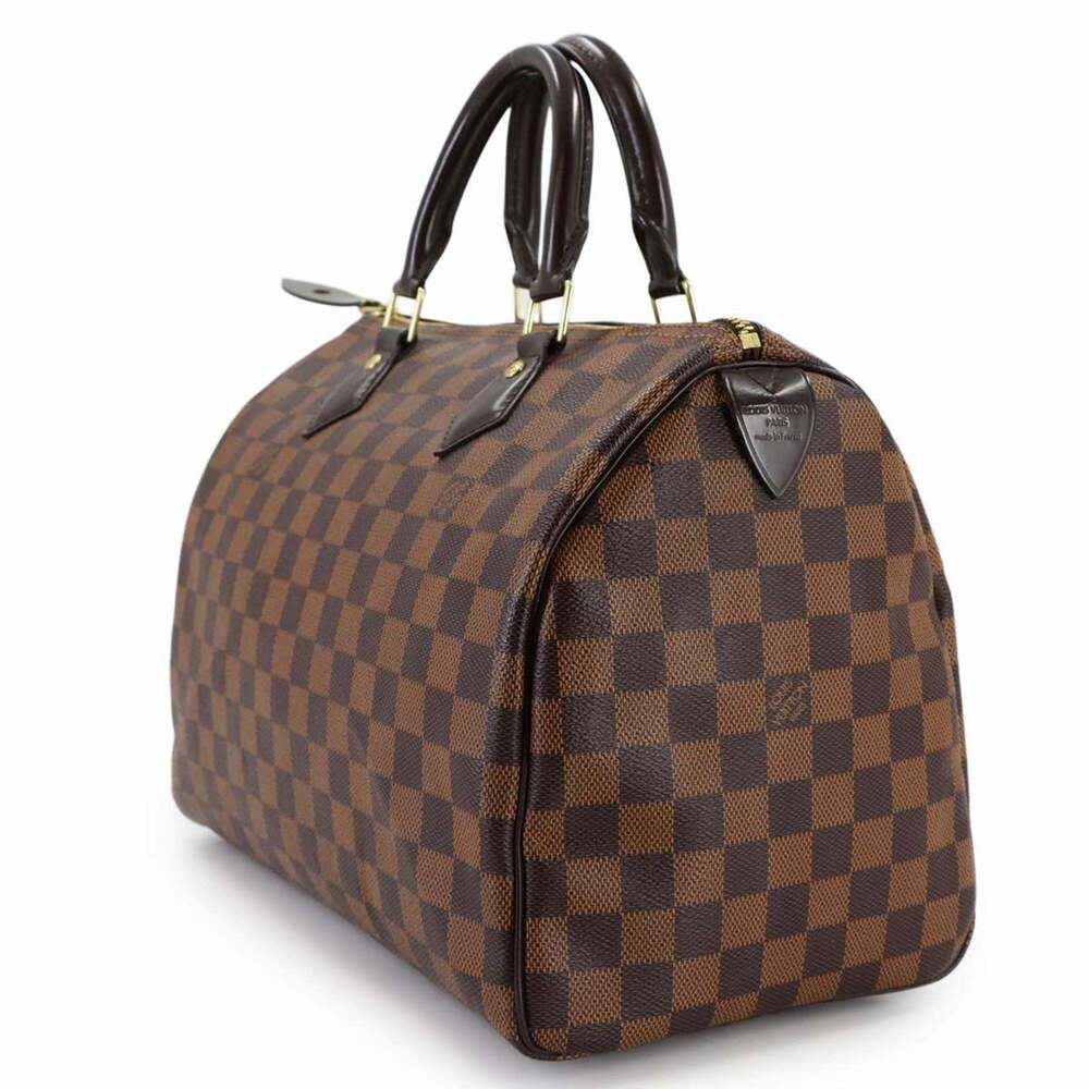 LOUIS VUITTON Authentic Brown Damier Speedy 30 Boston Bag - Picture 3 of 9